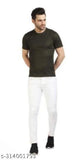 Denim Flaying Men Plain White Jeans, solid design, size 28/30/32, made in India