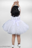 White star net fancy frock, embellished net party dress for baby, 6-12 months, Indian origin
