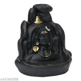Polyresin Adiyogi smoke fountain with 51 cones, Indian Shiva figurine for pooja or home decor, backflow design