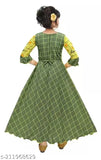 Cotton blend printed net baby girl frock, three-quarter sleeves, stylish for 4-5 years to 14-15 years