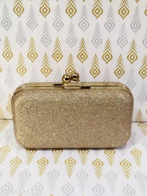 Gold sequin purse with detachable strap