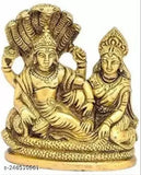Brass Ansh Trend Shri Laxmi MATA and Shri Narayan Vishnu idol decorative showpiece, Indian God Idols on display
