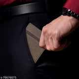 Solid vegan leather Maddox bifold wallet with RFID protection, six card slots & elastic closure