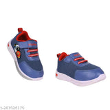 Wolfeye Sports Shoe, Blue with white sole, Velcro strap for easy fastening, Comfortable cushioned soles for kids running and walking
