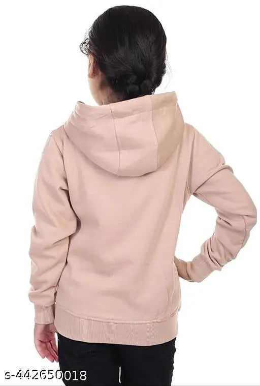 Printed cotton hoodie for girls, Doraemon design, long sleeves, winter wear