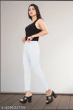 Solid cotton blend women's Staylish jeggings - India