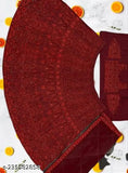 Embellished taffeta-silk Choli with net dupatta and super net, free size Indian bridal set