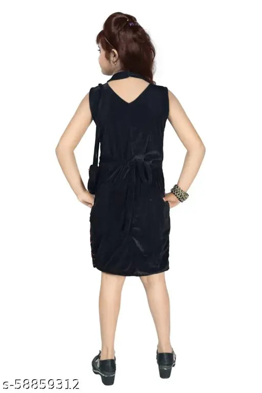 Shiny spandex party dress with sparkles, girls' wear