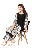 Large-size Indian crepe kurta with palazzos, solid design in XL, 4XL, 5XL, 6XL