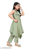 Cotton summer dress set, printed patterns for 4-5 years old girls' fashion, India