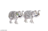 Metal elephant set of 2 medium, Indian home decoration for gifting and office use