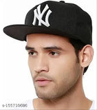 Cotton baseball cap with adjustable strap, embroidered design