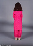 Nanci Girls Cotton Printed kurta and Pyjama Set - India-made, cotton dupatta-free printed kurta with side latkan pyjamas, suitable for all occasions like weddings, ceremonies, parties, birthdays, festivals. Perfect birthday gift for girls, sizes 1-2 Years to 13-14 Years