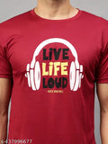 Trendy printed dri-fit polyester t-shirts, short sleeves, perfect for men's workouts or casual wear, pack of 3, made in India