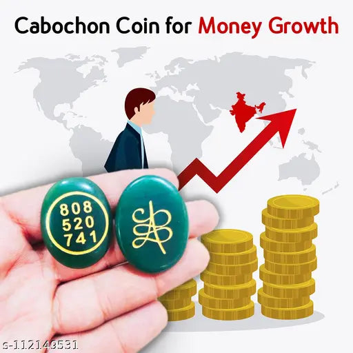 Green Jade Zibu Coin - Attract Wealth, certified, natural, Feng Shui, oval-shaped crystal, 1 pc