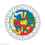 Multicolor Vastu Shakti Chakra, acrylic Vastu remedy for home energy mapping (6inch)