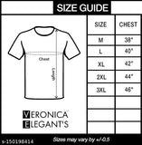 White cotton blend crop top tee, printed net pattern, Veronica Elegants branded fashion shirt on hanger