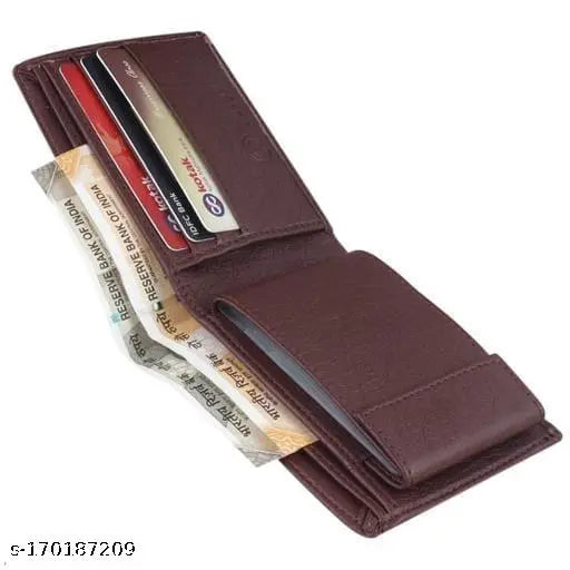 Solid net, premium PU wallet for men by RoyalWing/ Uinicq. Stainless steel, 6-card holder with ultra-slim design and ultimate card protection." (125 characters)