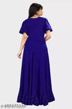 Rayon embellished net dress with heavy stone (moti) for girls, 7-14 years, Indian clothing