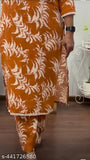 Rayon TH_MUSTERD coord set for couples, featuring printed net palazzo bottoms and three-quarter sleeve kurtas, available in multiple sizes from M to XXL