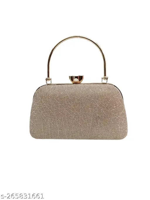 Golden crossbody purse with short strap, formal casual fashion accessory, sling style for women, evening party attire, stylish trendy ladies handbag