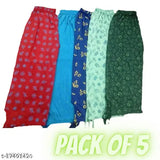 Morvika Kids Girls' multy-print hosiery capri shorts - value pack of 5 pcs for casual daily wear, nightwear, loungewear