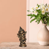 Handcrafted resin Miss Peach Ganesha idol, 8"x8"x15", adds spiritual style to home or car dashboard decor