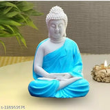 Resin meditation lord Buddha statue, 15cm height, perfect gift for home decor or spiritual gifting, Indian craftsmanship