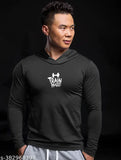 Men's Adiba Gym Wear lycra-blend printed cotton t-shirt, long sleeves, slim fit, India