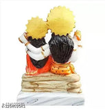 Multicolor poly resin Lord Shiv Parivar Murti, spiritual showpiece for Vastu, 6-inch height