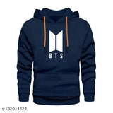 Blue BTS printed sweatshirt for men & women, full sleeve cotton jacket with long length and soft cozy material. Ideal for winter, perfect comfort and style, made by an Indian online garment brand offering trending fashion. Sizes available: 9-10 Years (34in/24in), 11-12 Years (36in/25in), 13-14 Years (38in/26in), 15-16 Years (40in/27in). Made in India