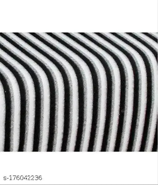 60x90 black & white striped wool blanket, high quality product from India