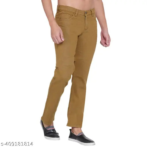 Cotton blend stretchable jeans pack of 3 for men, slim fit mid-rise solid color by DAIS - versatile style, comfort, and durability. Available sizes: 28, 30, 36, 38, 40 (inseam 32 in) from India
