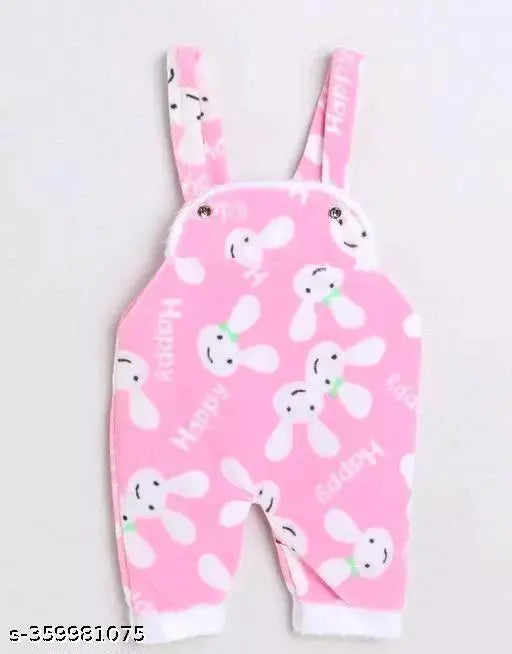 Woolen Kids winter dungarees and sweaters, printed net pattern. Smart casual attire for newborn boys & girls, origin India (0-3M, 0-6M)