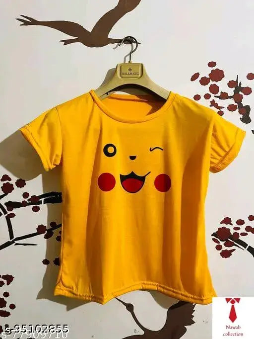 Twill black denim Pikachu jacket and t-shirt combo, stylish women's ensemble with three-quarter sleeves, India origin