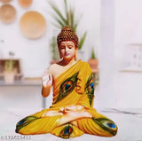 Hanu Collections large poly resin Buddha statue, abstract design art figurine for home decorative showpiece, enhances positive energy in living spaces