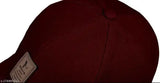 Adjustable Ediko brand cotton baseball cap black and maroon for men and boys with printed net pattern, India origin
