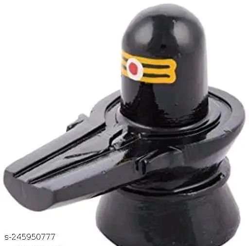 Black marble Shivling Nandi for pooja, handcrafted by VIDHAYA ARTS. Decorative showpiece symbolizing Lord Shiva's mount, Nandi bull