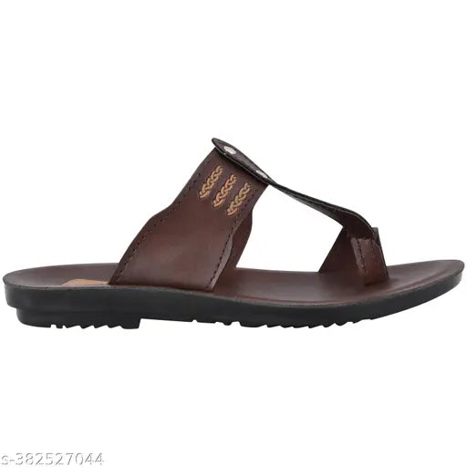 Synthetic leather kids flip flops - comfortable, stylish, and fashionable in solid net design