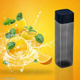 Multicolor square-shaped, BPA-free water bottle set (1000ml each), leak-proof & freezer safe, beautifully adds charm to your fridge or tabletop