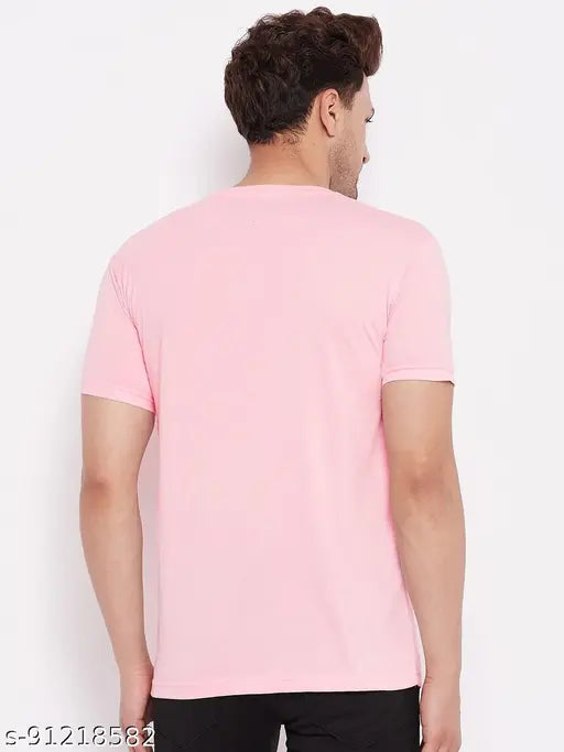 Lycos men's cotton half sleeve solid round neck t-shirts - XXL, XXXL, 4XL, India