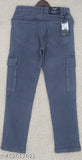 Premium men's cargo jeans with multiple pockets, loose fit