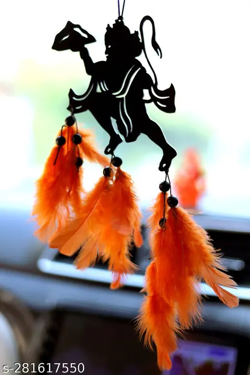 Handcrafted Lord Hanuman ji dream catcher, Indian artisan made for positive vibe, car décor or home decor