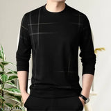 Teal and black designer cotton blend loose fit round neck full sleeve casual t-shirt for men, perfect for gym or casual wear