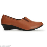 Textured synthetic ballerinas in T39-Tan, offering youthful style and comfort under 1500 INR