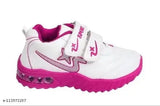 Pink EVA Kids LED running shoes, ideal for parties and festivals, featuring Velcro fastening and a solid design