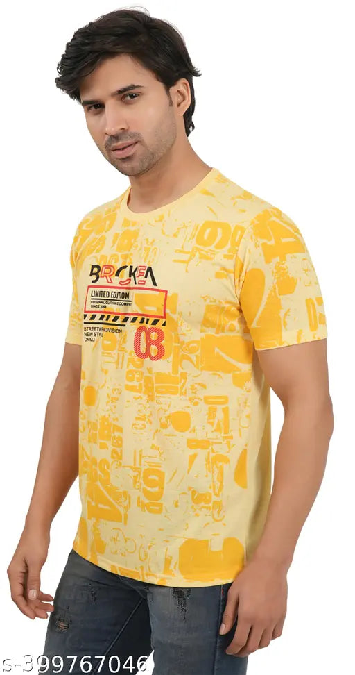 Cotton blend Shaun Men t-shirt, short sleeves with printed design, S to 5XL sizes available