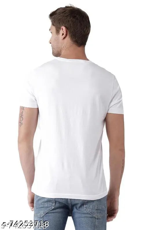 White polyester REYBAQ couple T-shirts with printed net pattern, perfect for everyday wear. Two pieces included (S/M for men and S/M for women)