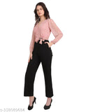 Stylish printed net jumpsuit for women, made in georgette and imported lycra. Perfect party wear outfit