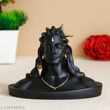 Adiyogi Shiva Statue With Tris hul Car Dash Board, Pooja & Gift, Mahadev Murti, Idol, Lord Adiyogi Shankara for Home & Office Decor (ADIYOGI JI in Black)